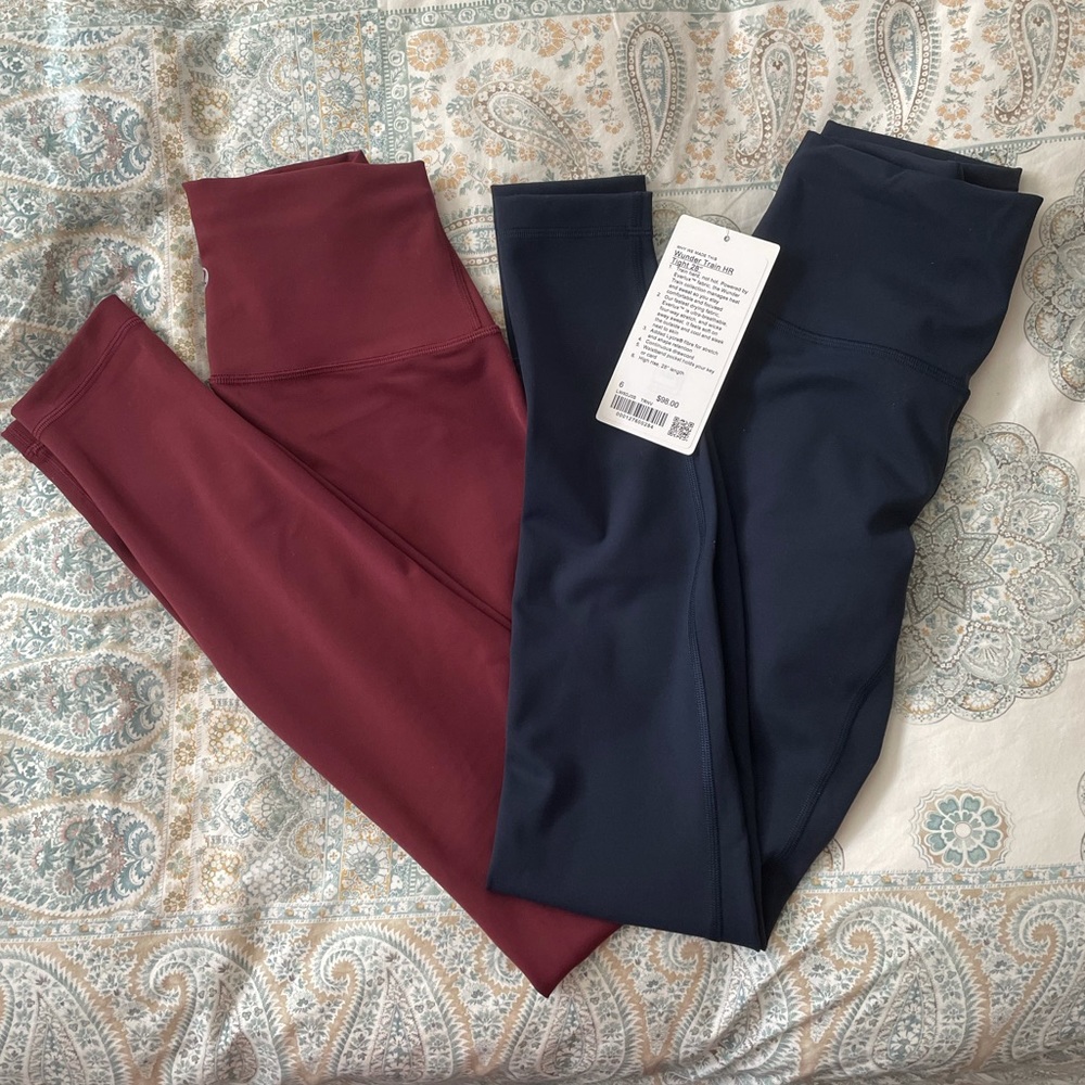 NWT Bundle of 2 Lululemon Wunder Train HR Tight Leggings